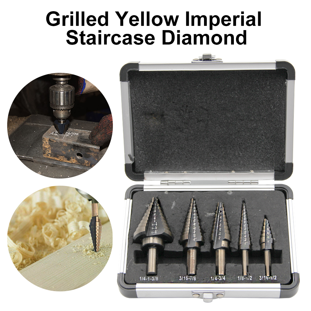 Power Tools Yellow - British style roasted yellow step drill