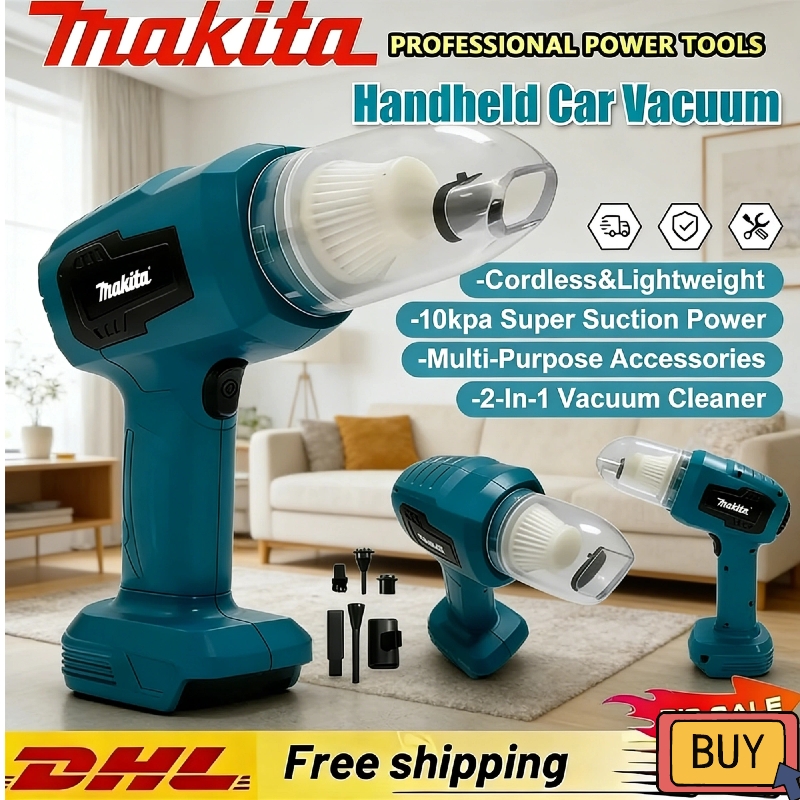Power Tools Hand Held - Makita Mini Car Vacuum Cleaner Multifunction