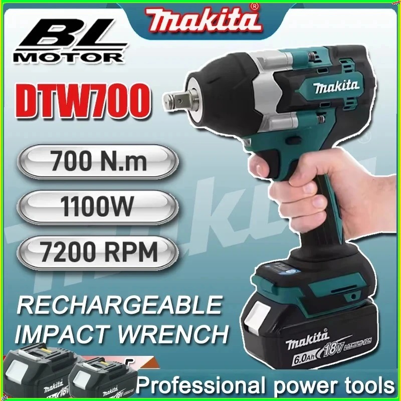 Power Tools Makita Set - Makita DTW700 Brushless Electric Wrench Drill