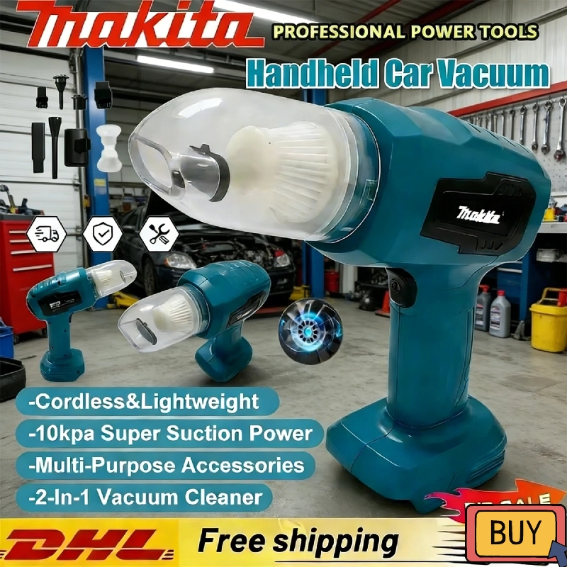 Power Tools Hand Held - Makita Mini Car Vacuum Cleaner Multifunction