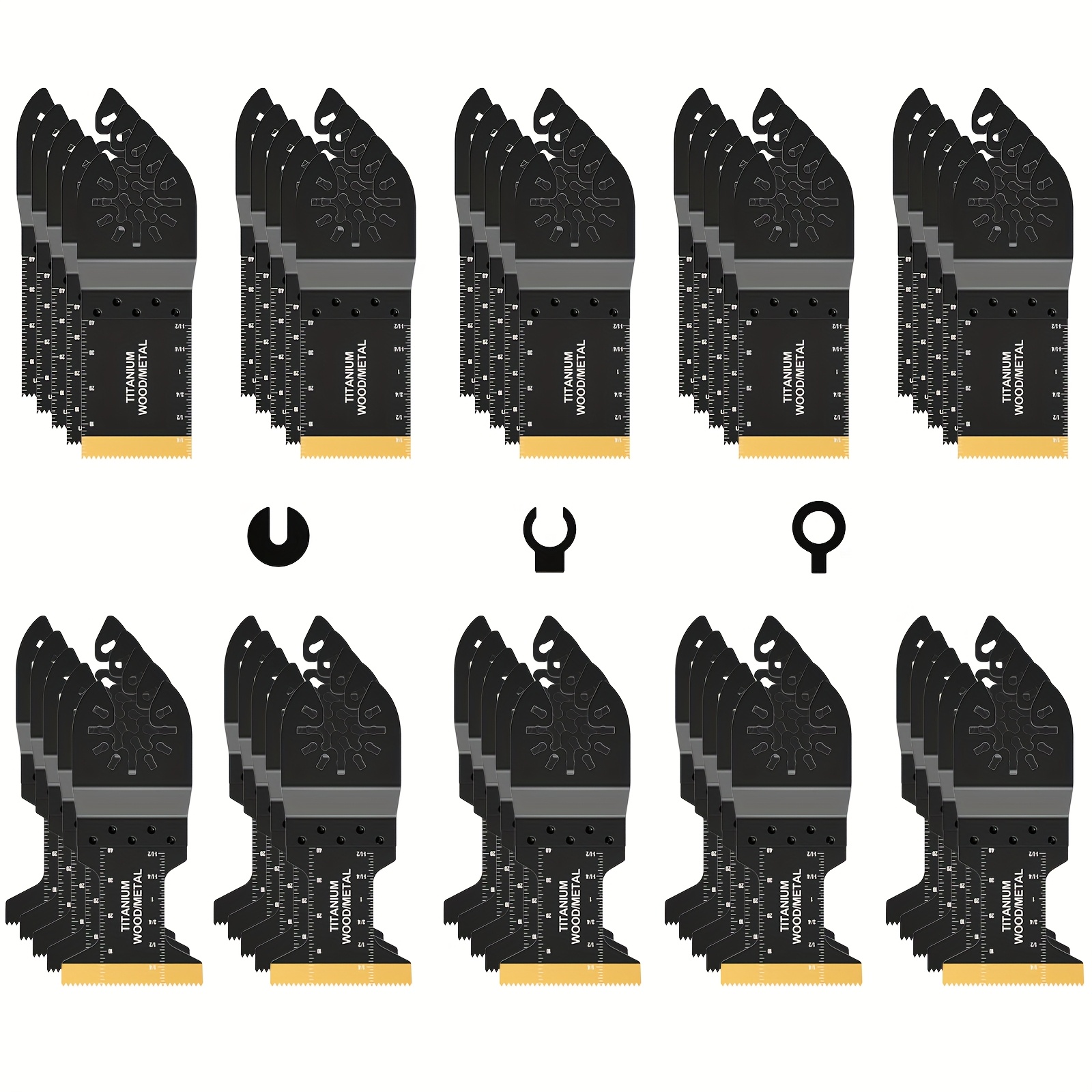 Oscillating Multi Tool - AIFICUT 50pcs Titanium Bi-meta Multitool Blades,