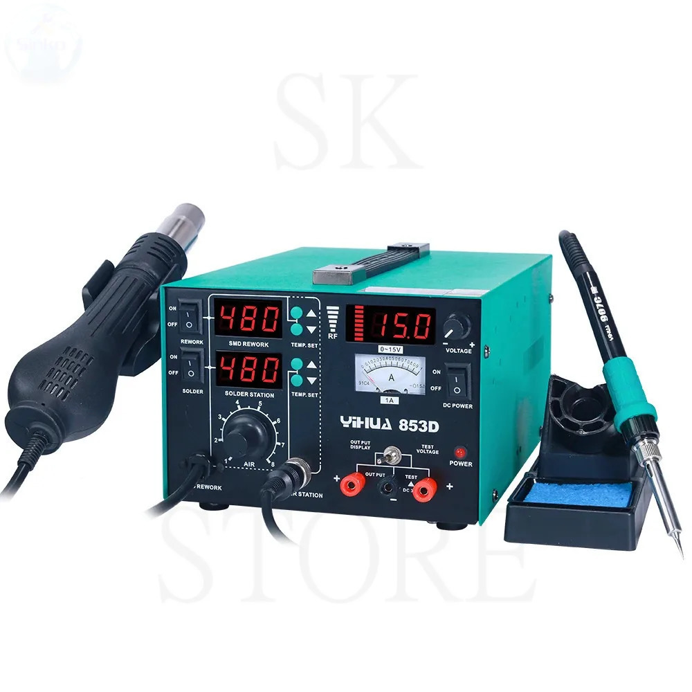 YIHUA 853D 1A 2A Soldering Iro - مراجعة Power Tools Display وسعره