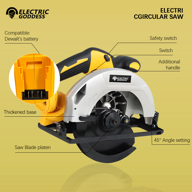5000rpm 7inch Cordless Yellow  - مراجعة Power Tools Yellow وسعره