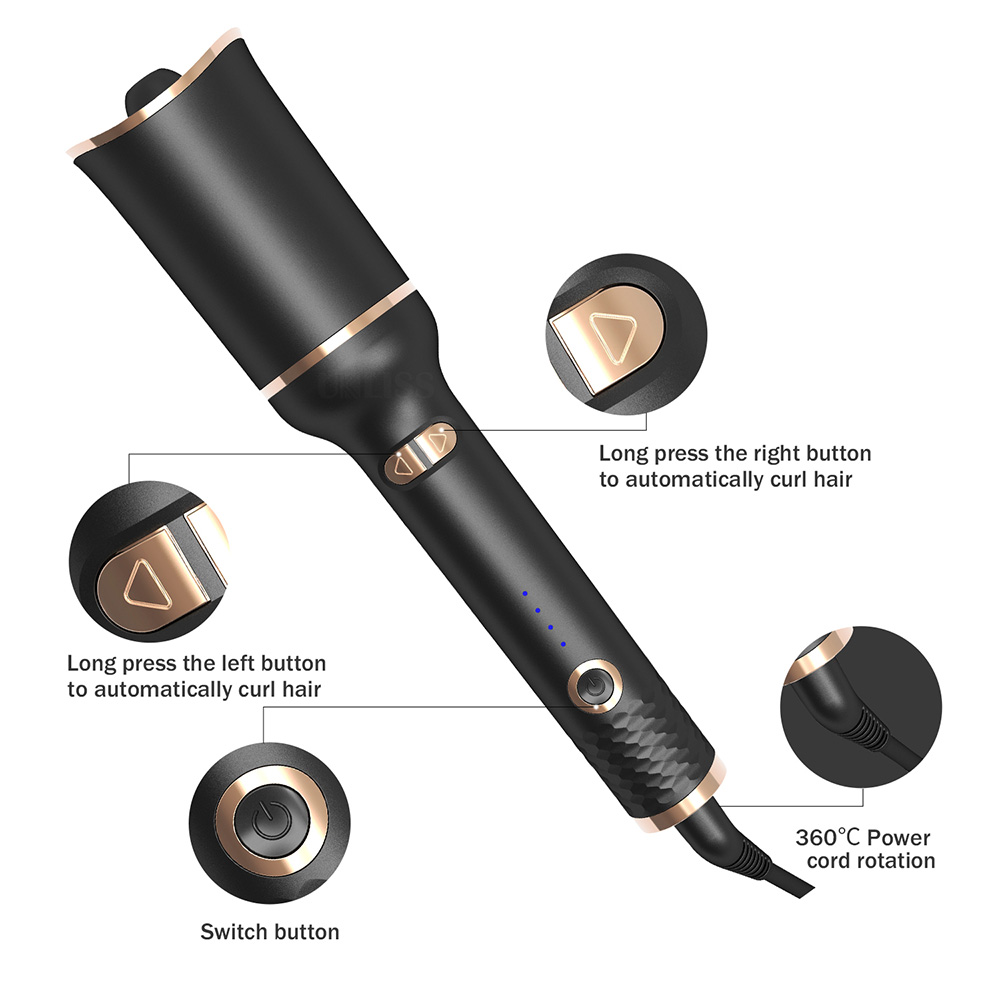 Auto Rotating Ceramic Hair Cur - مراجعة Power Tools Voltage وسعره