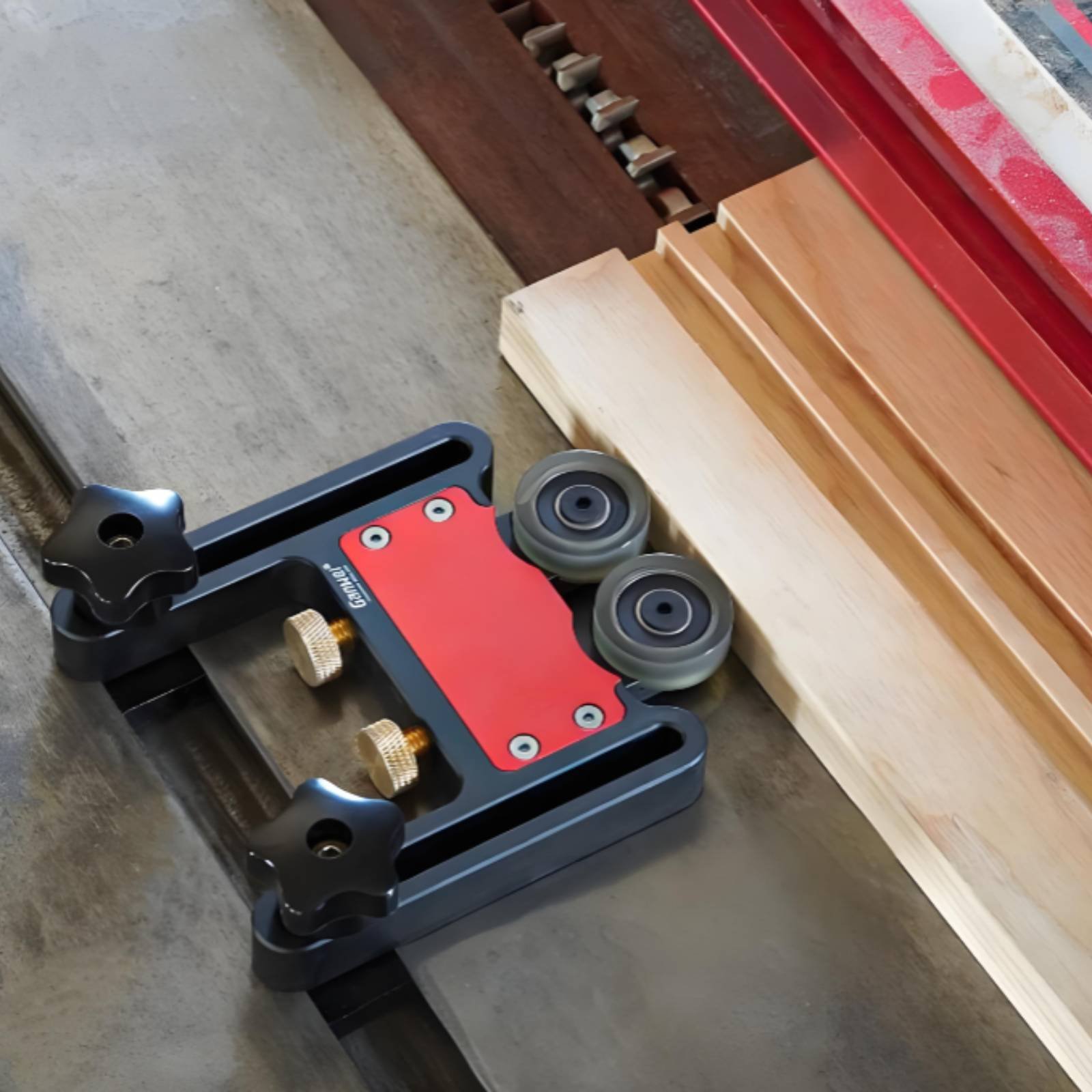 Featherboard Adjustable Table  - مراجعة Power Tools Hardware وسعره
