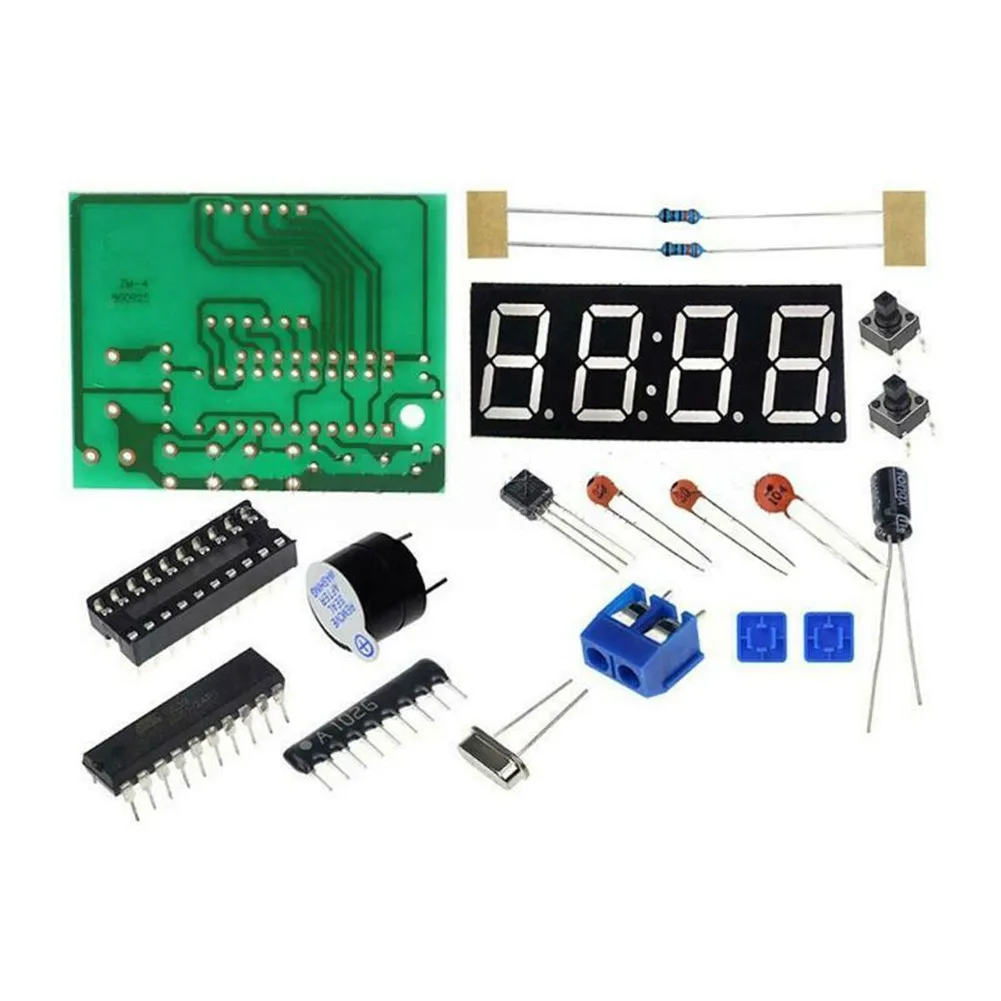 4-bit Digital Clock DIY Solder - مراجعة Power Tools Skills وسعره