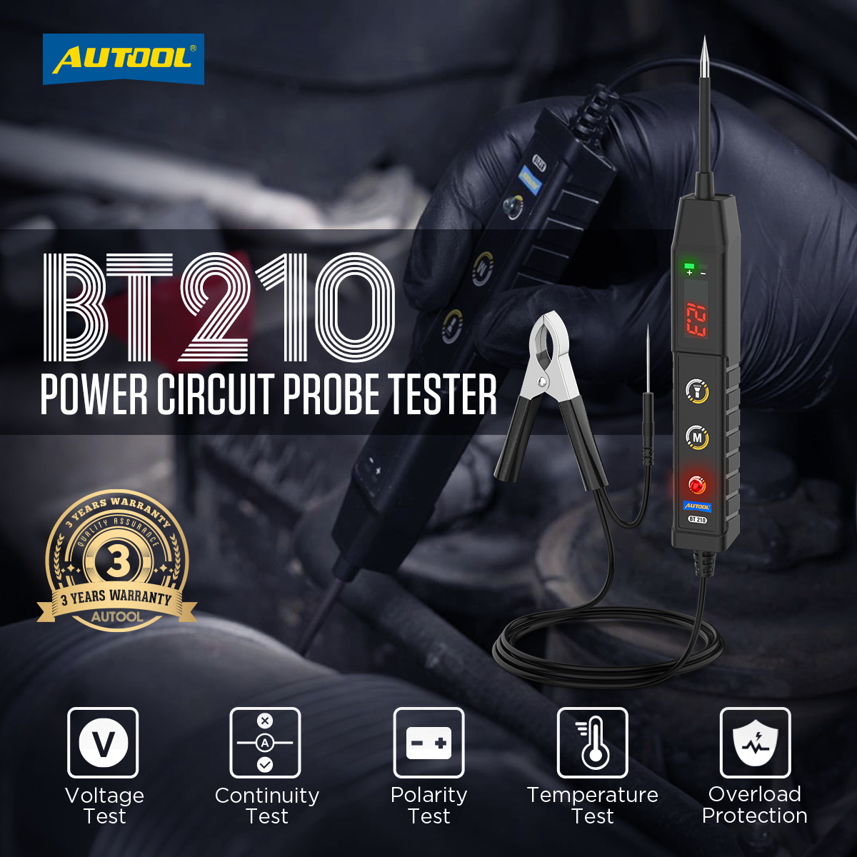 AUTOOL New BT210 Car Circuit T - مراجعة Power Tools Voltage وسعره