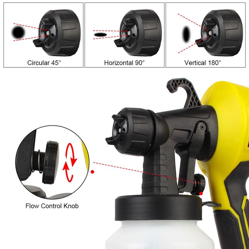 1 Piece 800Ml Spraying Electri - مراجعة Power Tools Yellow وسعره