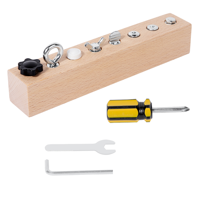 Kids Wooden Screw Nut Disassem - مراجعة Power Tools Skills وسعره