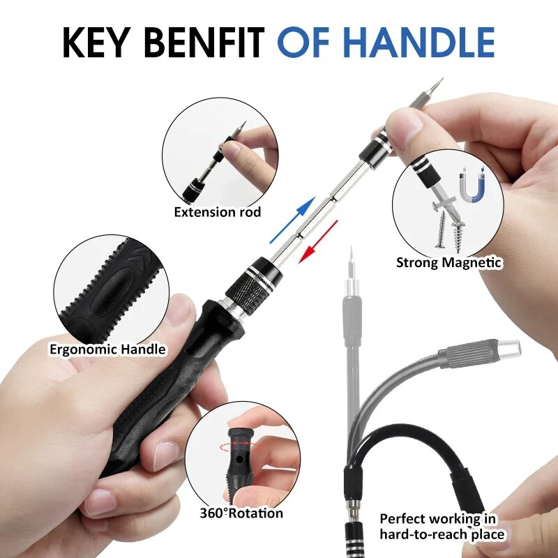 115/117 in 1 Precision Screwdr - مراجعة Xiaomi Power Tools وسعره