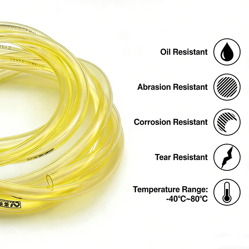 50cm/1/2/3M Yellow TPU Fuel Ga - مراجعة Power Tools Yellow وسعره