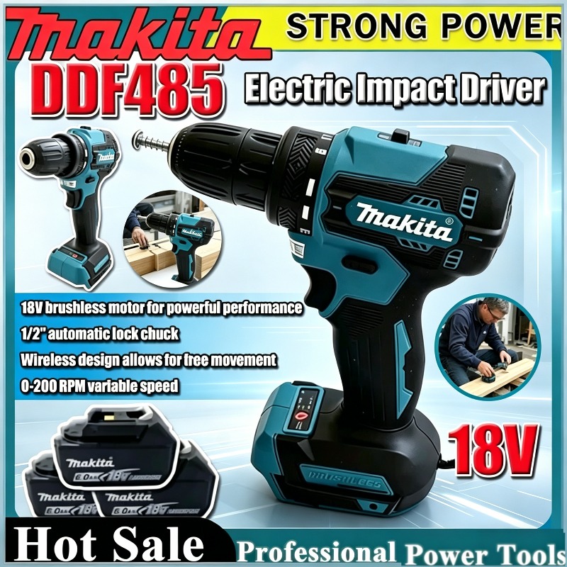 Makita DDF485 10MM Rechargeabl - مراجعة Power Tools Makita Set وسعره