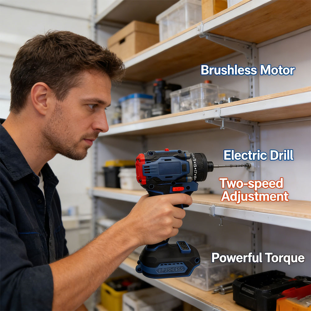 Brushless Electric Screwdriver - مراجعة Power Tools Makita Set وسعره