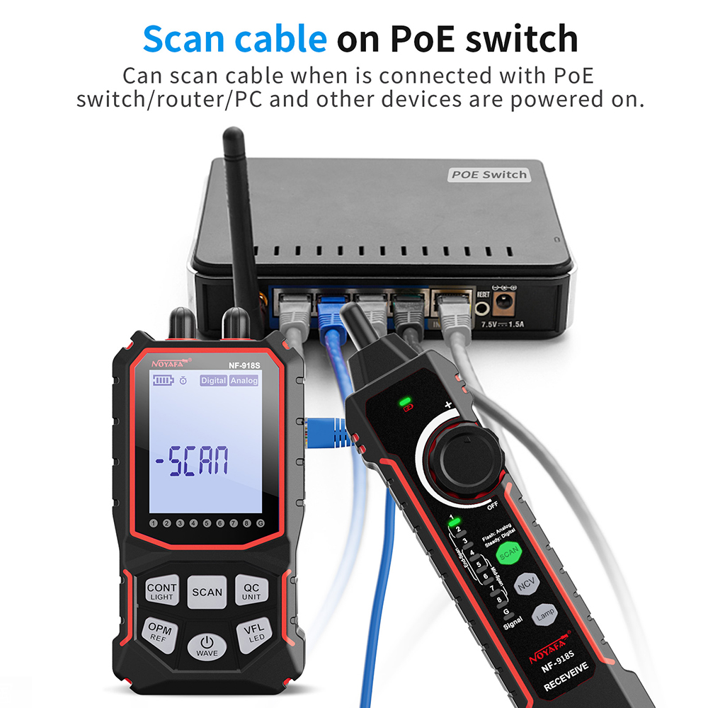 Noyafa Network Cable Tester LC - مراجعة Power Tools Display وسعره