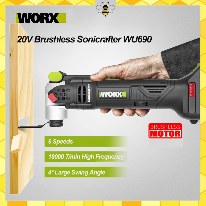 Worx WU690 20v Brushless Motor - مراجعة Oscillating Multi Tool وسعره