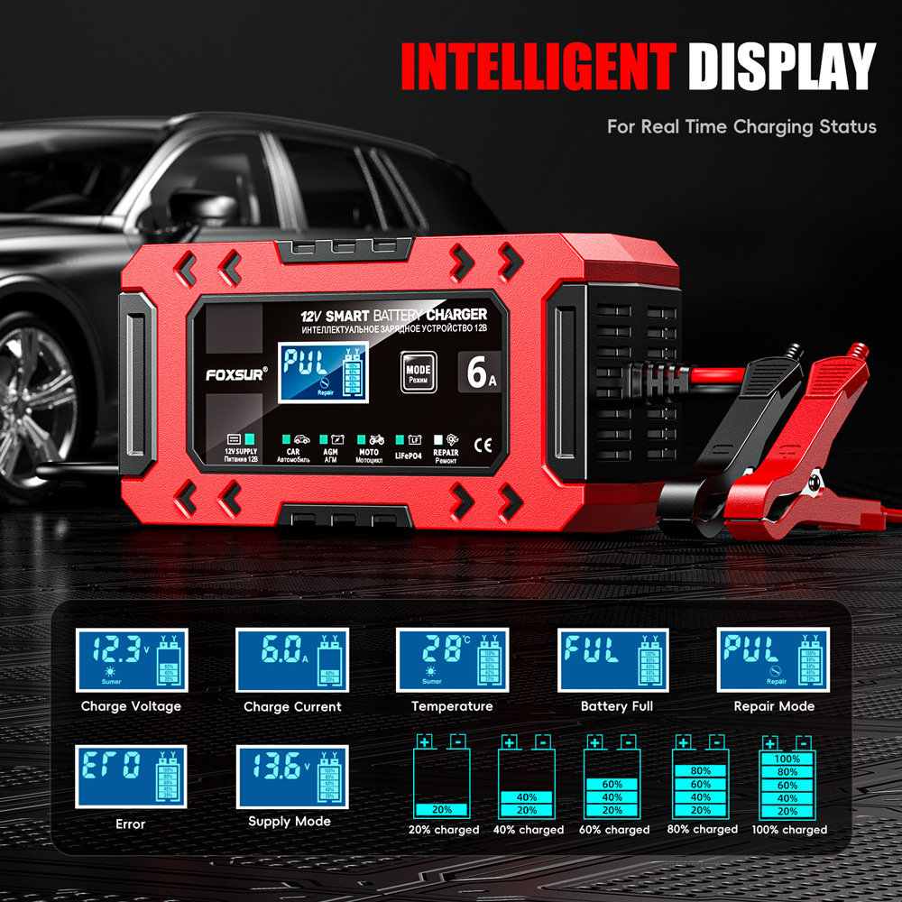 12V6A Intelligent Car & Motorc - مراجعة Power Tools Display وسعره