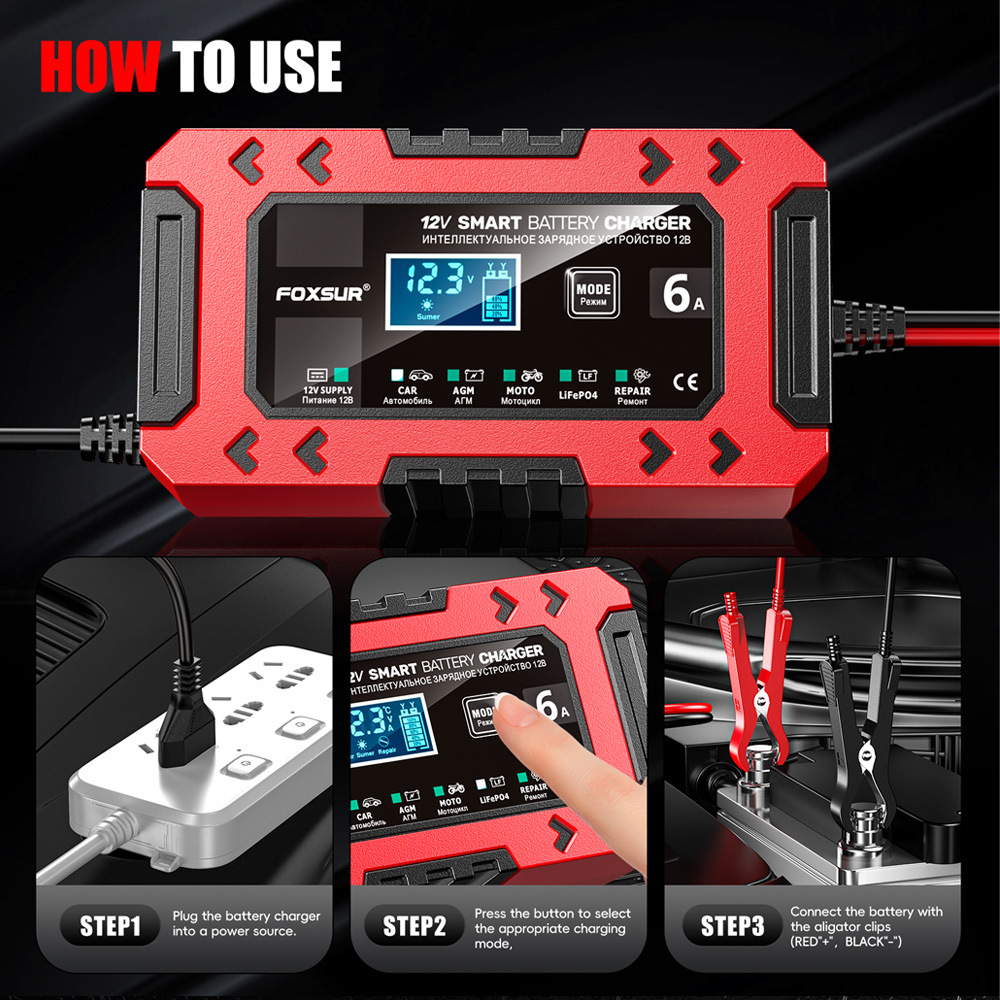 12V6A Intelligent Car & Motorc - مراجعة Power Tools Display وسعره