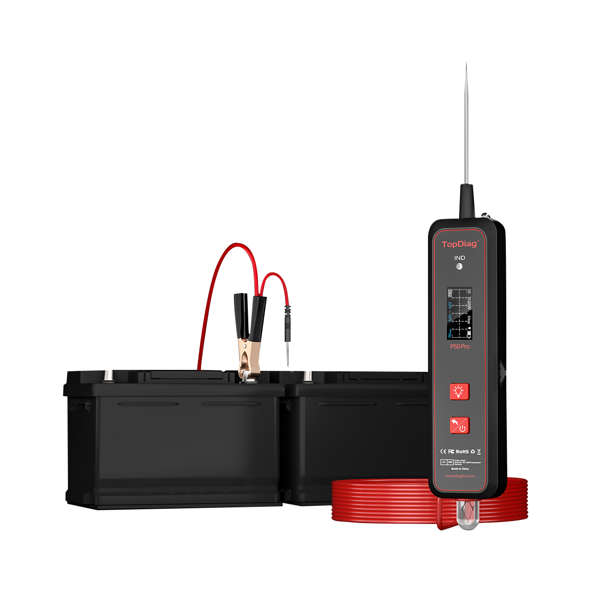P50 PRO Car Circuit Tester Pow - مراجعة Power Tools Voltage وسعره