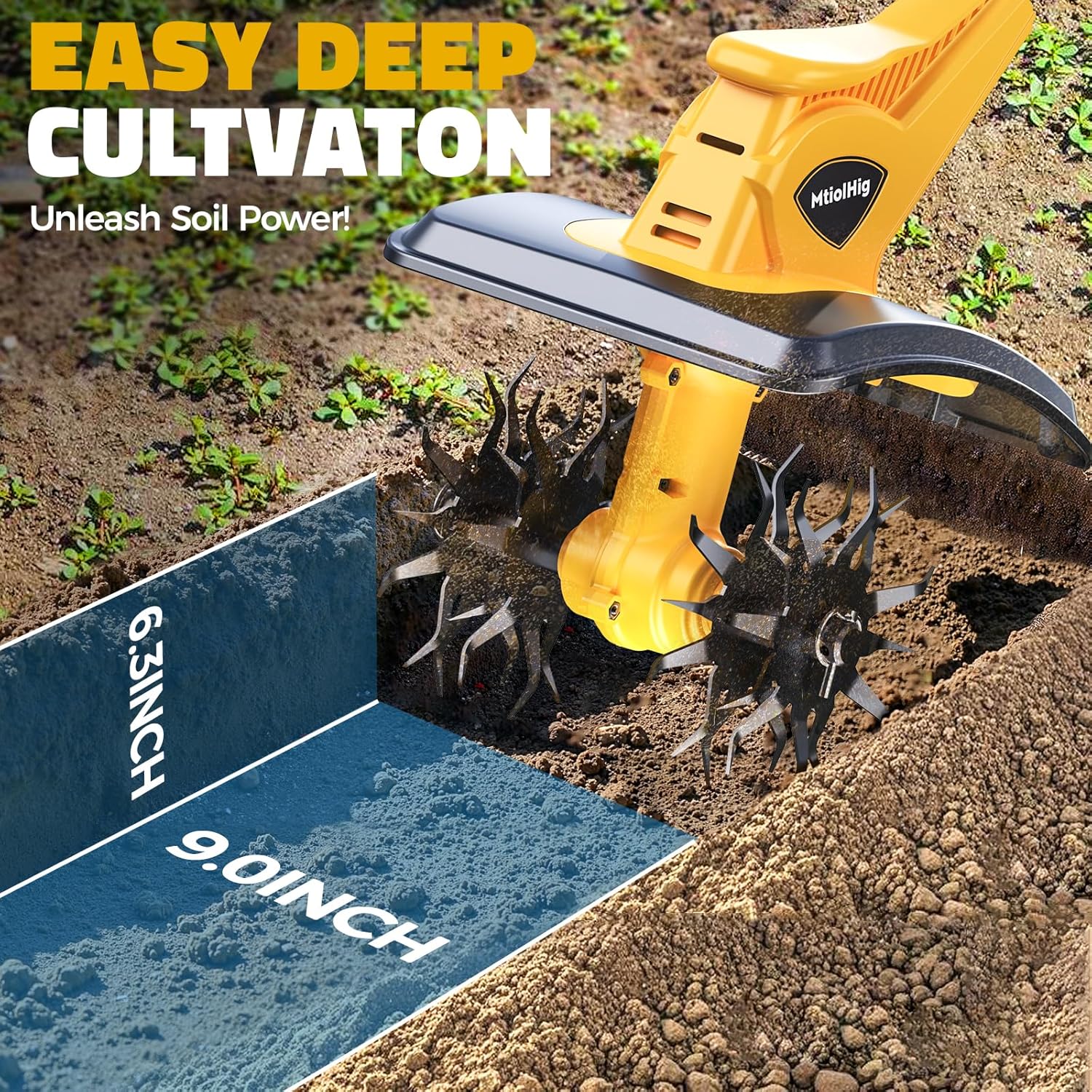 Cordless Tiller Cultivator Com - مراجعة Power Tools Hardware وسعره