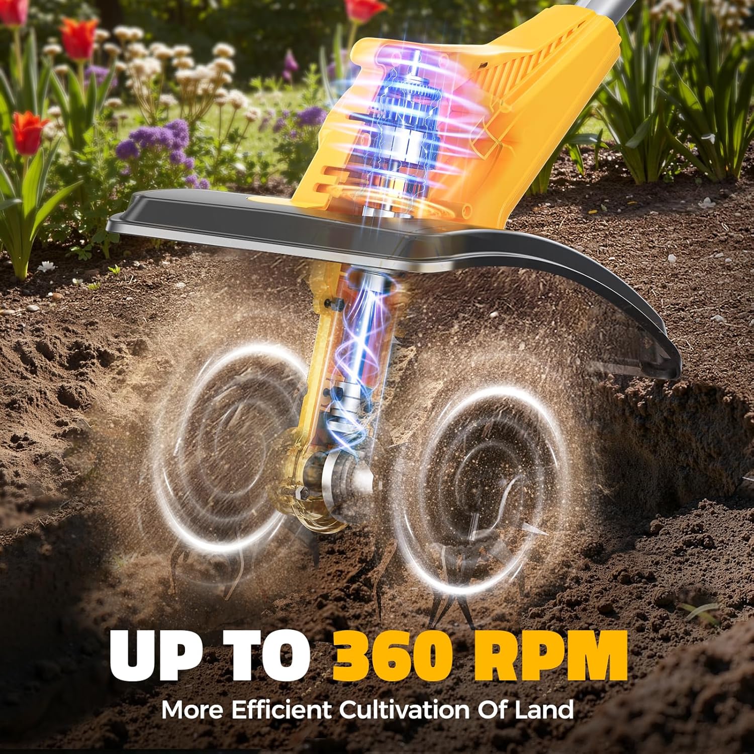 Cordless Tiller Cultivator Com - مراجعة Power Tools Hardware وسعره