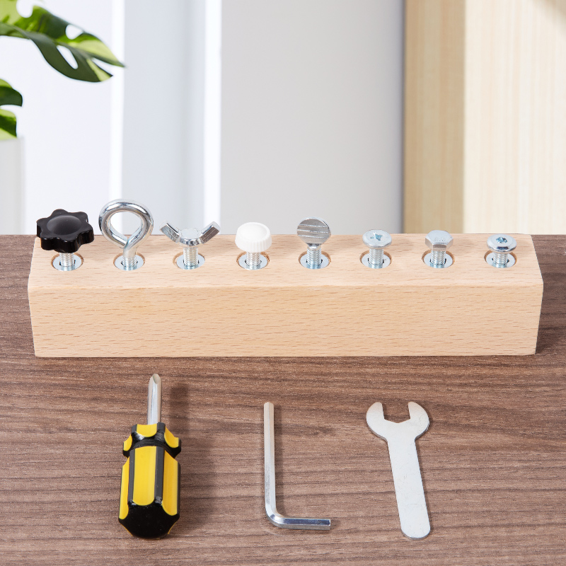 Kids Wooden Screw Nut Disassem - مراجعة Power Tools Skills وسعره