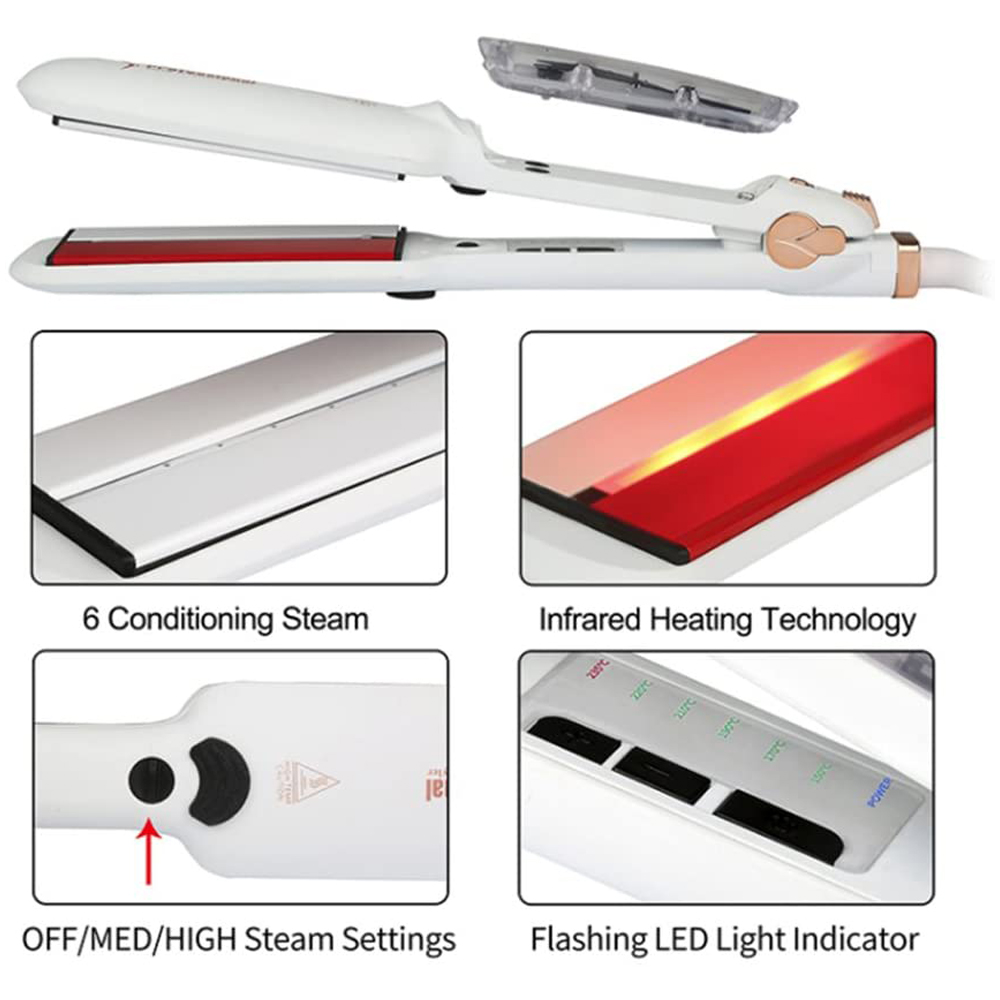 Steam Hair Straightener with I - مراجعة Power Tools Voltage وسعره