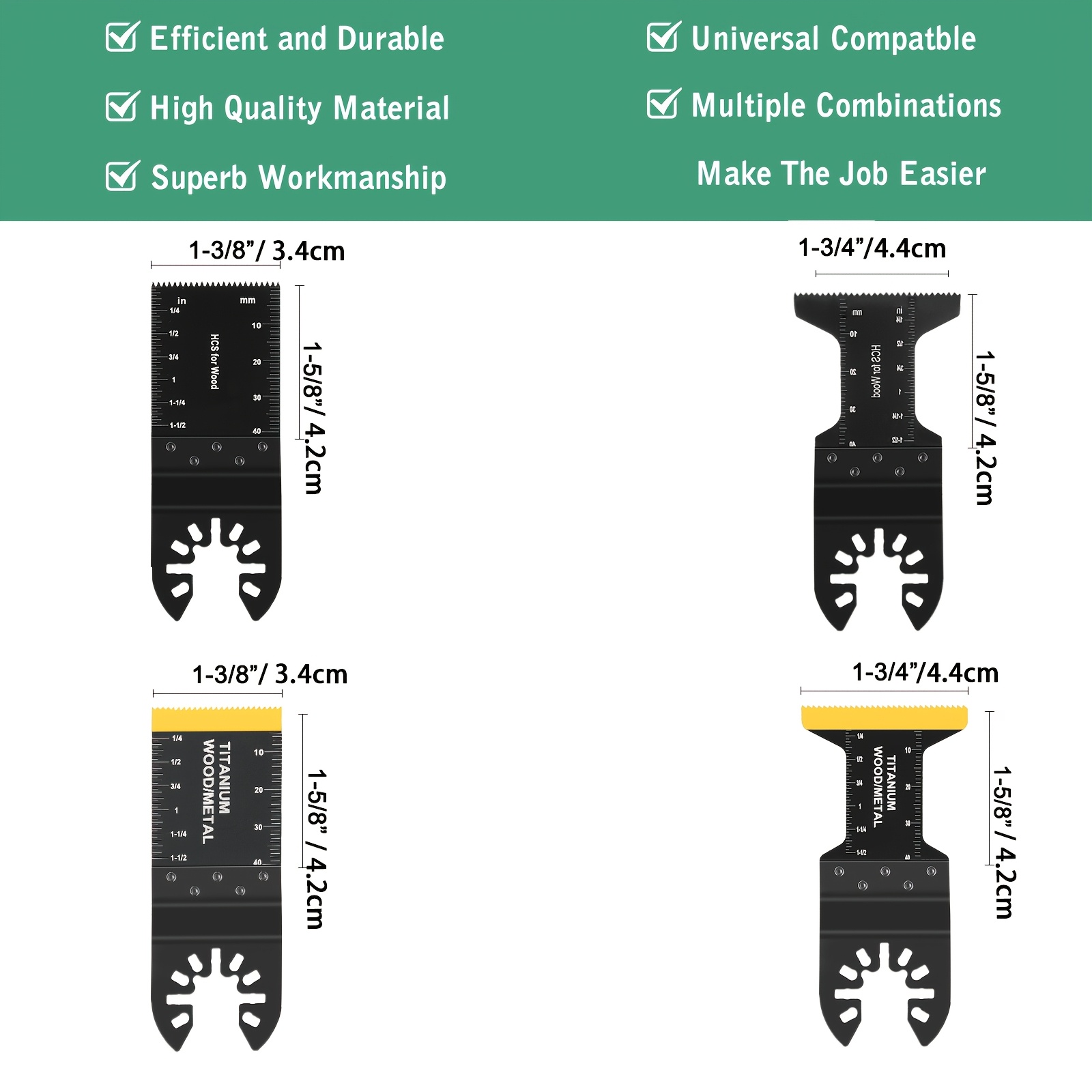 AIFICUT 50pcs Titanium Bi-meta - مراجعة Oscillating Multi Tool وسعره