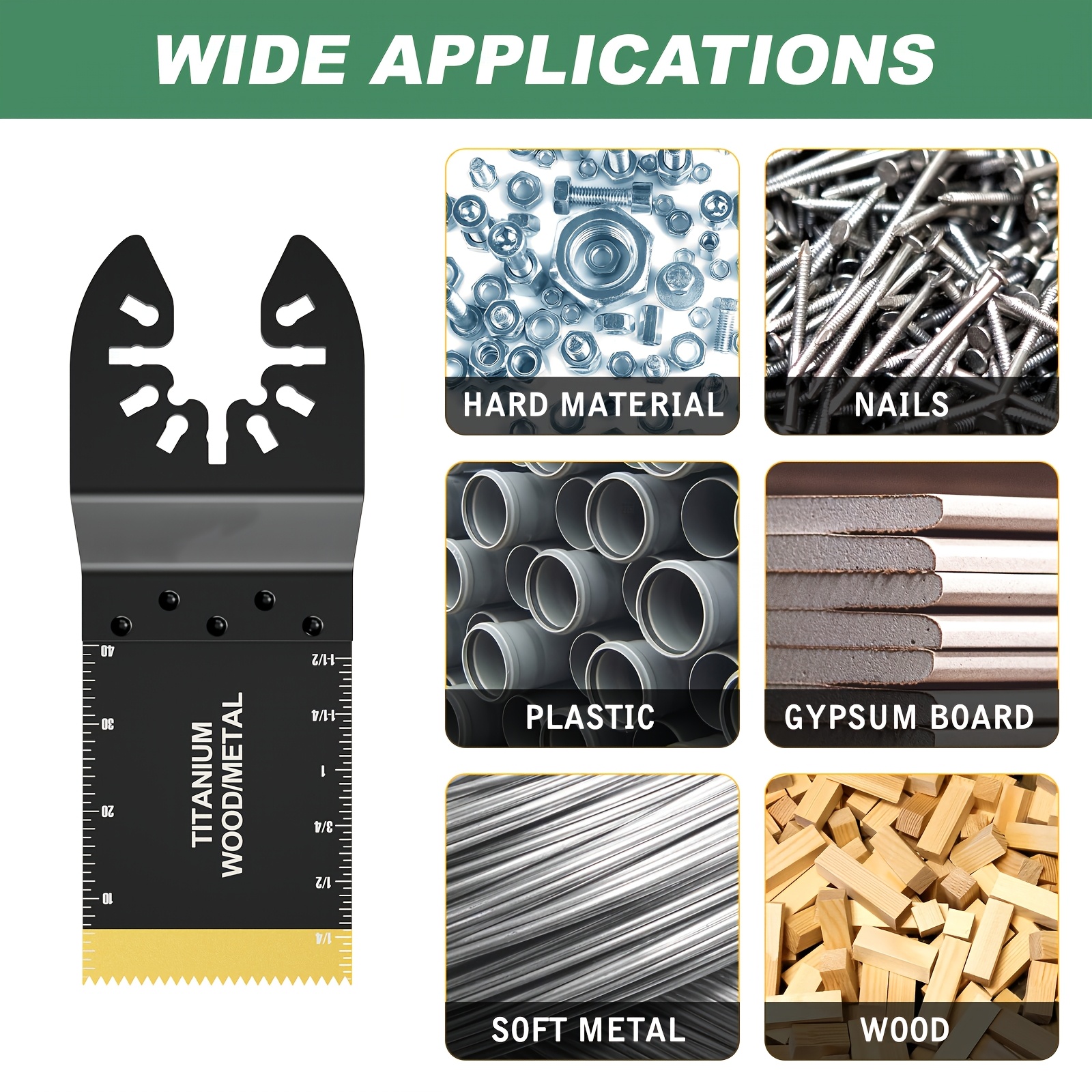 AIFICUT 50pcs Titanium Bi-meta - مراجعة Oscillating Multi Tool وسعره
