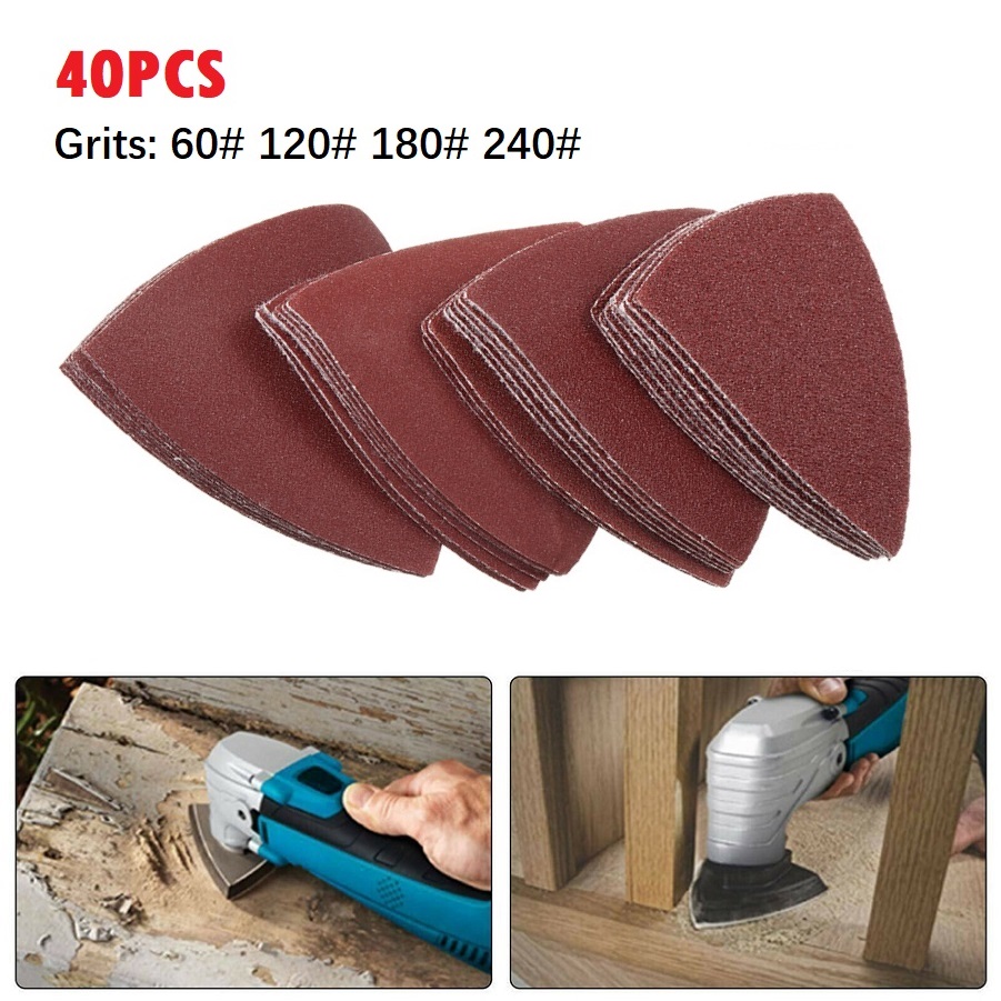 40pcs 80mm Aluminum Oxide Tria - مراجعة Oscillating Multi Tool وسعره