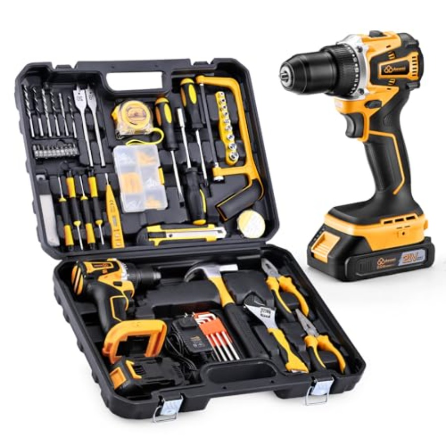 Brushless Motor Tool Kit Set:  - مراجعة Power Tools Yellow وسعره