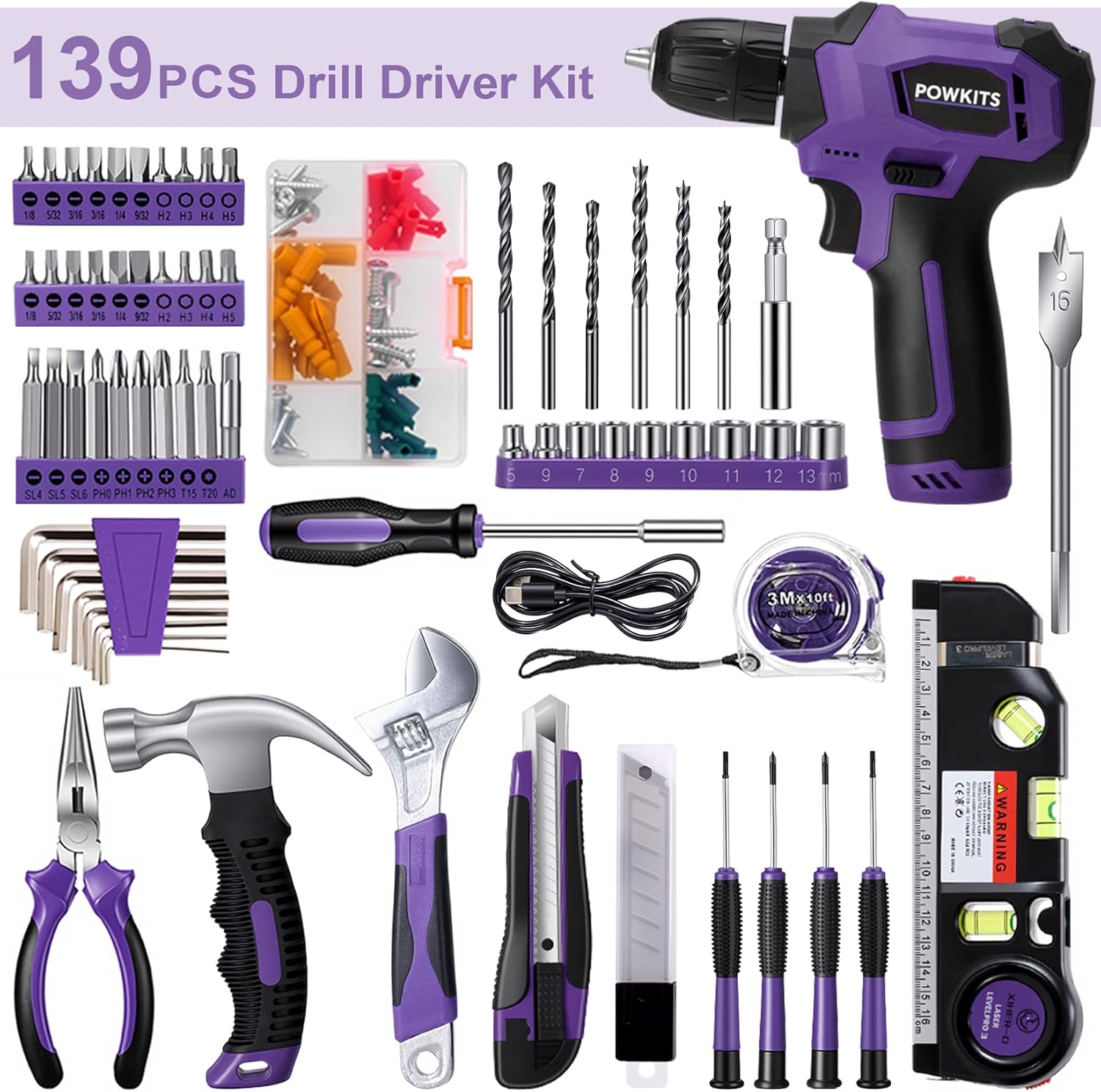 8V Cordless Drill Set, 139-Pie - مراجعة Power Tools Repairs وسعره
