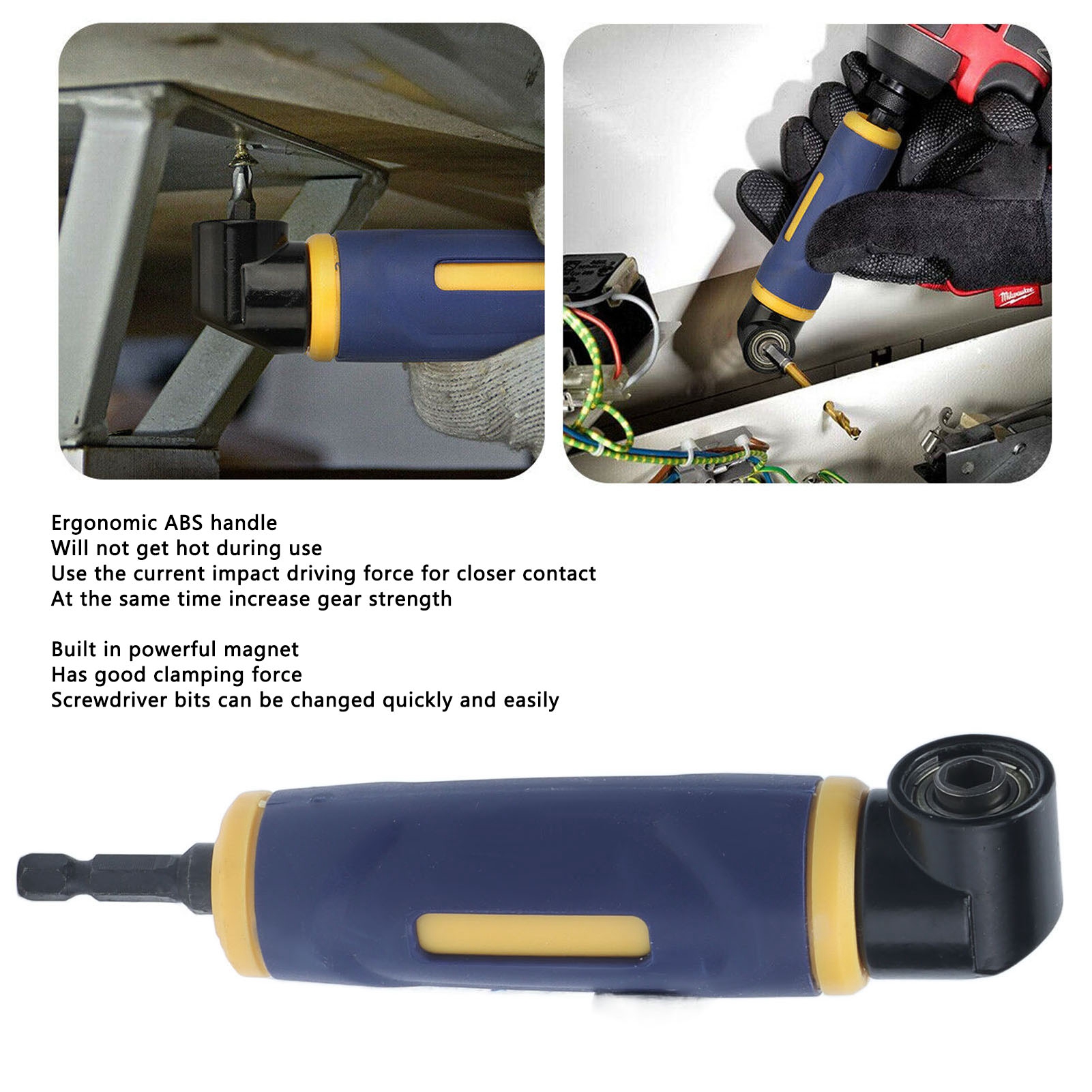 Right Angle Drill Adaptor 90 D - مراجعة Power Tools Yellow وسعره
